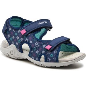 Sandály Geox J Sandal Whinberry G J45GRA 0CE15 C4268 D Navy/Fuchsia