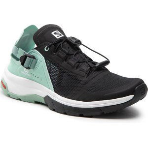 Trekingová obuv Salomon Tech Amphib 4 W 416131 20 M0 Black/Yucca/Granite Green