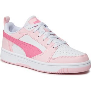 Sneakersy Puma Puma Rebound V6 Lo Jr 393833 08 Puma White/Fast Pink/Whisp Of Pink