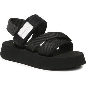 Sandály Calvin Klein Jeans Prefresato Sandal Bagde YW0YW00967 Black BDS