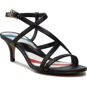 Sandály Tommy Hilfiger Feminine Strappy Heel Sandal FW0FW06479 Black BDS