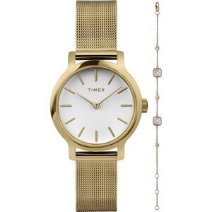 Sada hodinek a náramek Timex Transcend TWG063900 Gold/Gold