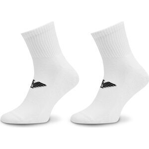 Sada 2 párů pánských vysokých ponožek Emporio Armani 303222 4R300 00010 Bianco