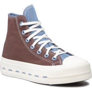 Plátěnky Converse Ctas Lift Hi 572708C Brazil Nut/Indigo Oxide/Egret