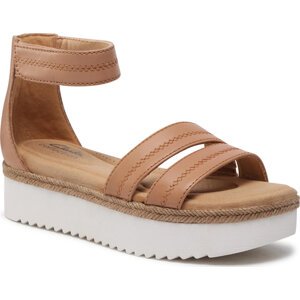 Espadrilky Clarks Lana Glide 261648354 Light Tan Lea