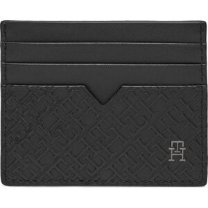 Pouzdro na kreditní karty Tommy Hilfiger Th Monogram Cc Holder AM0AM11848 Black BDS