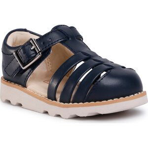 Sandály Clarks Crown Stem T 261405277 Navy Leather