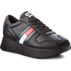 Sneakersy Tommy Jeans High Cleated Sneaker EN0EN01265 Black 990