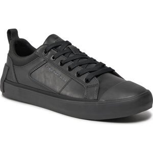 Sneakersy Calvin Klein Jeans Vulcanized Low Laceup Mix In Uc YM0YM00894 Triple Black 0GT