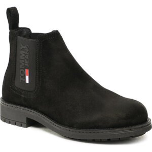 Kotníková obuv s elastickým prvkem Tommy Jeans Classic Tommy Jeans Chelsea Boot EM0EM00826 Black BDS