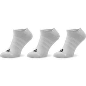 Kotníkové ponožky Unisex adidas Thin and Light No-Show Socks 3 Pairs HT3463 White/Black