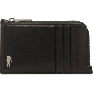 Pouzdro na kreditní karty Lacoste Slim Zip Cc Holder NH1992FG Noir 000