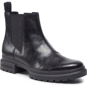 Kotníková obuv s elastickým prvkem Calvin Klein Jeans Cleated Chelsea Boot YW0YW00834 Černá