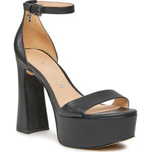 Sandály Guess Idas FLJIDS LEA03 BLACK