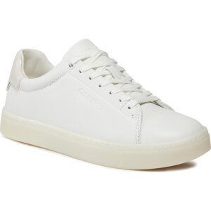 Sneakersy Calvin Klein Cupsole Lace Up Pearl HW0HW01897 White YBR