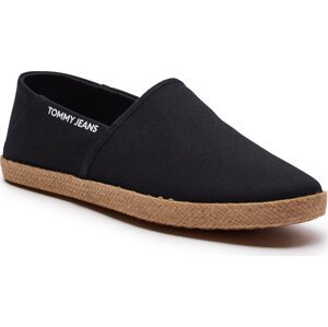 Espadrilky Tommy Jeans Tjm Espadrille Street EM0EM01386 Black BDS