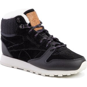 Boty Reebok Cl Lthr Arctic Boot DV7233 Black/Purple/Chalk/B