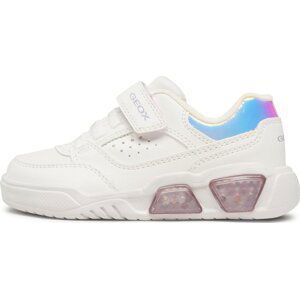 Sneakersy Geox J Illuminus Girl J35HPA0BUASC0761 S White/Lilac