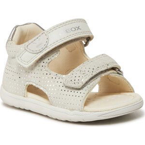 Sandály Geox B Sandal Macchia Gir B254WA 00754 C1Q1N Off White/Lt Silver