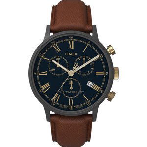 Hodinky Timex Waterbury Chronograph TW2U88200 Brown/Grey