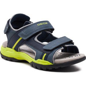 Sandály Geox J Borealis Boy J450RA 015ME C4B2K D Avio/Lime