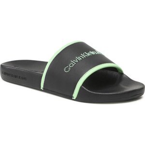 Nazouváky Calvin Klein Jeans Institutional Slide YW0YW00594 Black/Live Mist 0GN