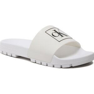 Nazouváky Calvin Klein Jeans Truck Slide Monogram Rubber W YW0YW00893 White YBR