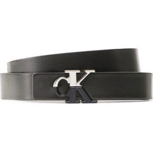 Dámský pásek Calvin Klein Jeans Round Mono Plaque Belt 25mm K60K610113 BDS