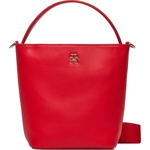 Kabelka Tommy Hilfiger Th Essential Sc Bucket Corp AW0AW15699 Fierce Red XND
