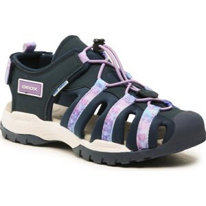 Sandály Geox J Borealis Girl J350WA05015C4267 D Navy/Violet