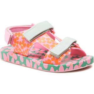 Sandály Melissa Mini Melissa Pingpong + Fabula 33450 Pink/Green AE738