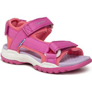 Sandály Geox J Borealis Girl J450WA 01411 C8N7Q S Fuchsia/Lt Coral