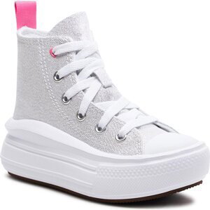 Plátěnky Converse Chuck Taylor All Star Move Platform Sparkle A06333C White/Oops Pink/White
