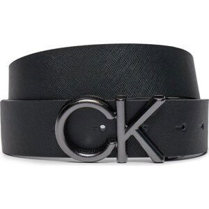 Pánský pásek Calvin Klein Adj Ck Metal Saffiano 35Mm K50K511567 Černá