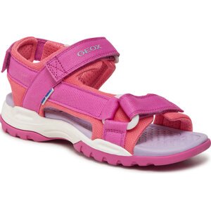 Sandály Geox J Borealis Girl J450WA 01411 C8N7Q D Fuchsia/Lt Coral