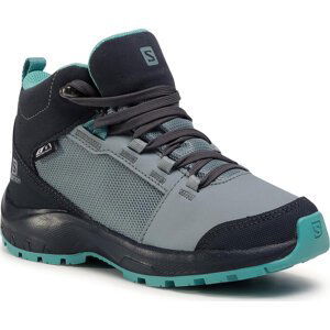 Trekingová obuv Salomon Outward Cswp J 409724 09 W0 Lead/Ebony/Meadowbrook