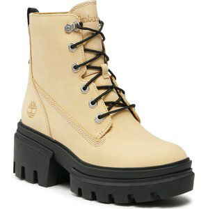 Polokozačky Timberland Everleigh 6In Laceup TB0A61PZEF61 Light Yellow Nubuck