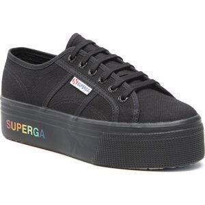 Tenisky Superga 2790 Paltform S7113KW Black/Rainbow AI3