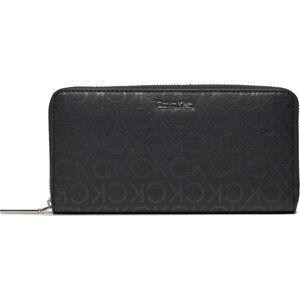 Velká dámská peněženka Calvin Klein Ck Must Lg Z/A Wallet_Epi Mono K60K611938 Black Epi Mono 0GJ