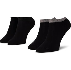 Sada 2 párů dámských nízkých ponožek Tom Tailor 97139 Black 610