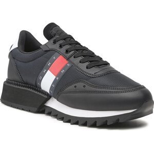 Sneakersy Tommy Jeans Track Cleat EM0EM01083 Black BDS