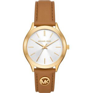 Hodinky Michael Kors Slim Runway MK7465 Gold/Brown