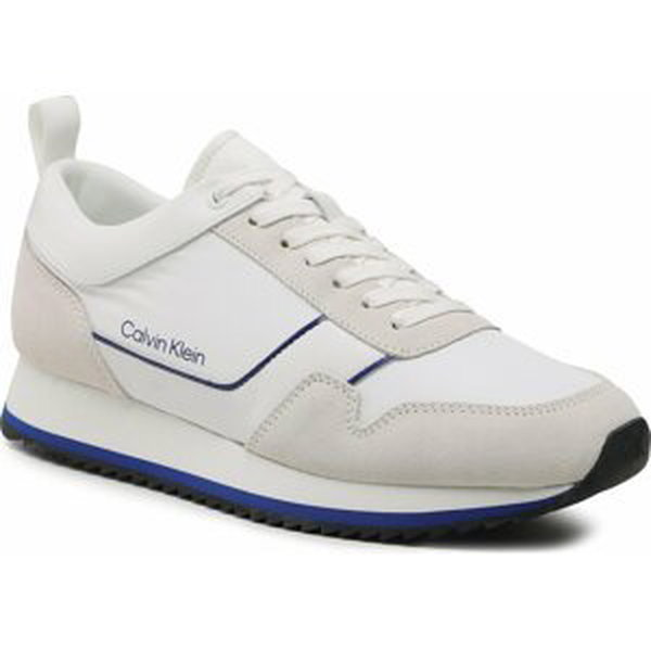 Sneakersy Calvin Klein Low Top Lace Up Mix HM0HM00985 White/Ultra Blue 0K7