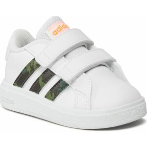 Boty adidas Grand Court Lifestyle Hook and Loop Shoes IF2886 Bílá