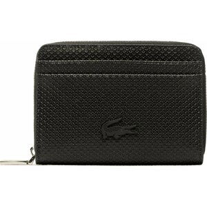 Malá dámská peněženka Lacoste Xs Zip Coin Wallet NF3855KL Noir 000