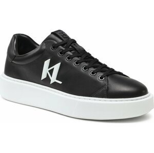 Sneakersy KARL LAGERFELD KL52215 Black Lthr w/White