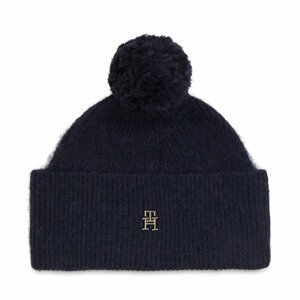 Čepice Tommy Hilfiger Th Evening Pompom Beanie AW0AW15390 Ancient White YBH