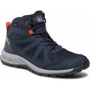 Trekingová obuv Jack Wolfskin Woodland 2 Texapore Mid 4051261 Dark Blue/Red