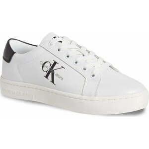 Sneakersy Calvin Klein Jeans Classic Cupsole Laceup Lth Wn YW0YW01269 Bright White/Black YBR