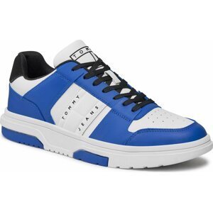 Sneakersy Tommy Jeans Tjm Leather Cupsole 2.0 EM0EM01283 Black/ Ultra Blue/ Ecru 0K5